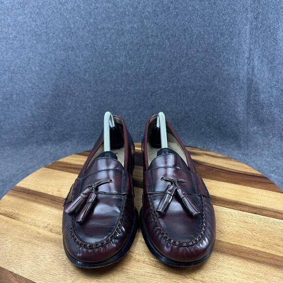 GH Bass Men\'s Harrison Burgundy Tassel Loafer Size 9.5EE main image 8